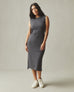 Women's Premium Slub Tank Dress - Dark Charcoal